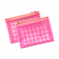 Preview: Lightree Pouch S, Houndstoothneon pink, Hahnentrittmuster pink, Zipp Verschluss